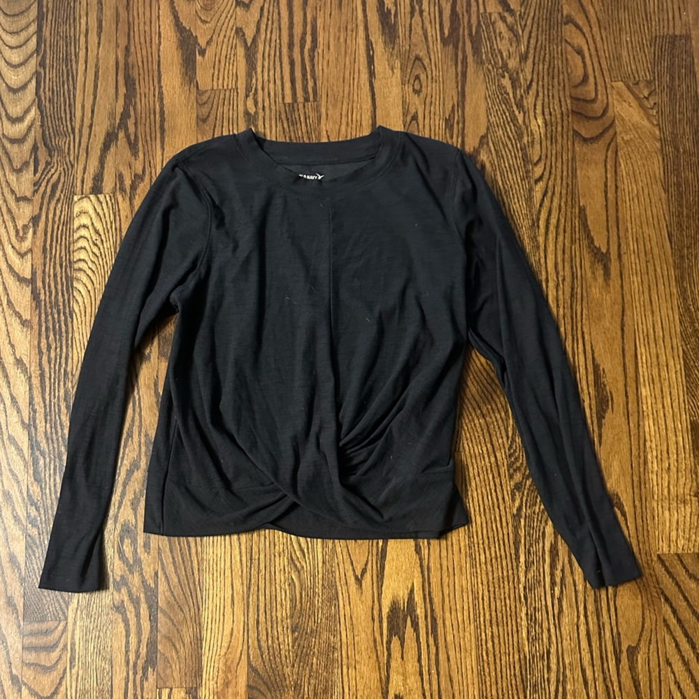 Dark Gray Long Sleeve Top
